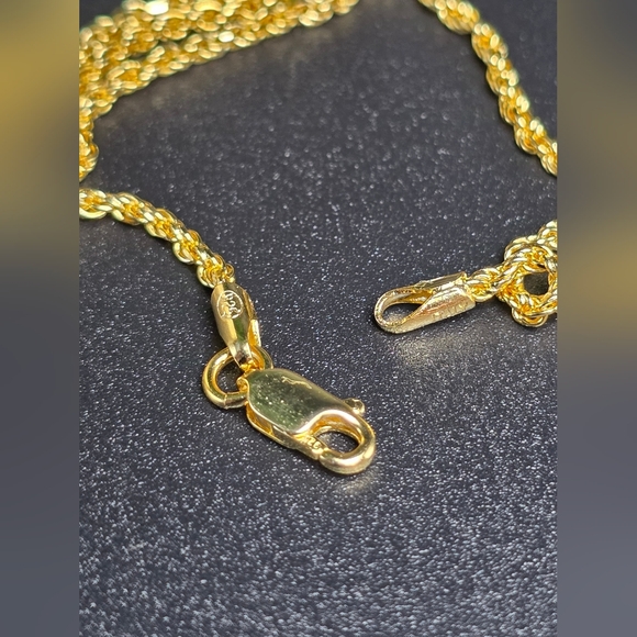 Louis Vuitton Double-Charm Necklace – Black Enamel & Gold • 20" Rope Chain (Gold - Picture 5 of 6